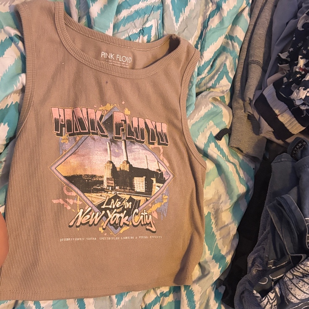 Pink Floyd Kids Tank Top - Taupe and Multicolor